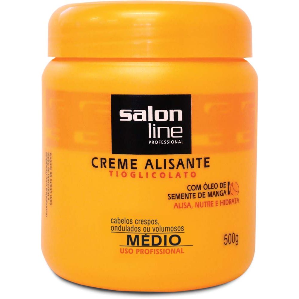 Creme Alisante Tioglicolato Oleo De Semente De Manga Medio 500g