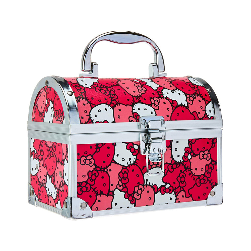 Maleta Baú Hello Kitty Faces 1135 - Ricca - Perfumaria Seiki Maleta Baú Hello Kitty Faces 1135 - Ricca - Perfumaria Seiki