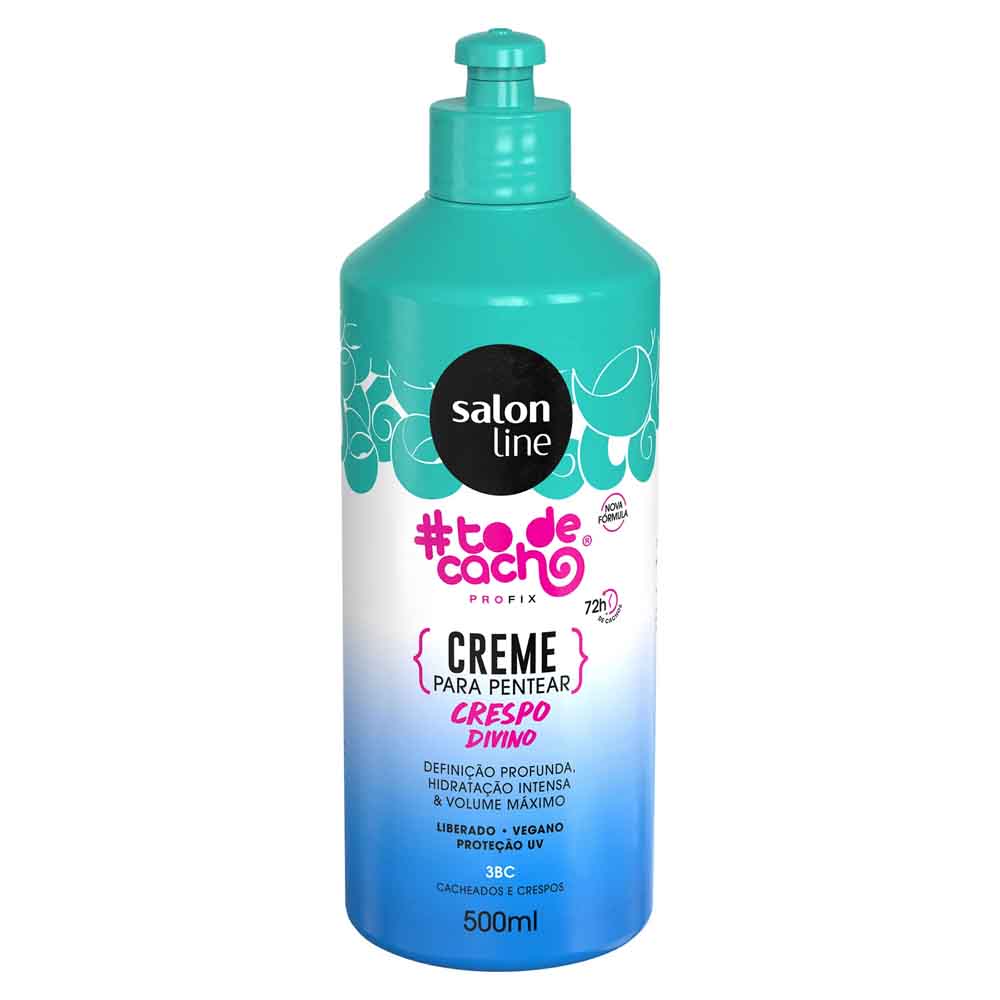 Creme Para Pentear Que Tal Crespo Divino Todecacho 500ml Salon Line Perfumaria Seiki