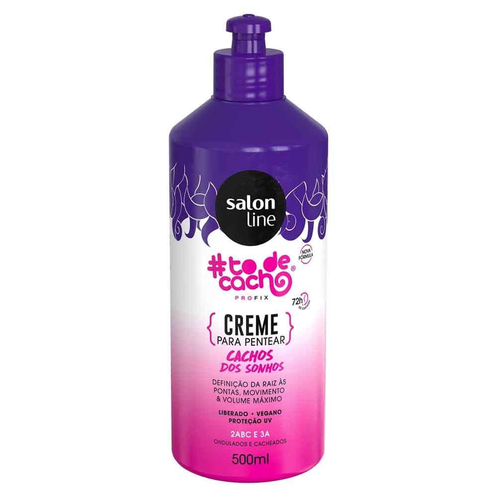 Creme Para Pentear Que Tal Cachos Dos Sonhos Todecacho 500ml Salon Line Perfumaria Seiki